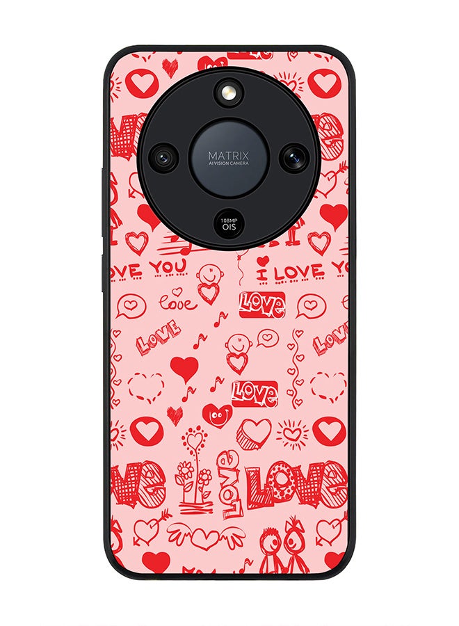 For Honor X9d / Magic8 Lite / X70 Case,Slim fit Camera Protection, Shockproof Thin Phone cover  - Love Doodle